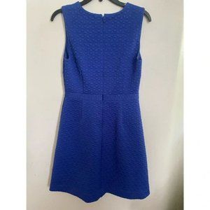 J. Crew 4 Dress Blue Triangle Ribbed